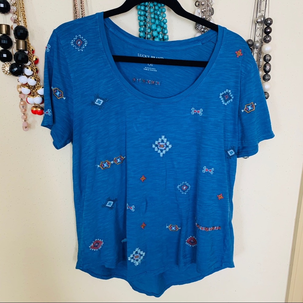 Lucky Brand Embroidered Shirt
